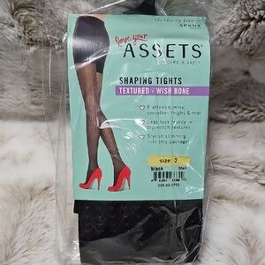 SPANX Black Textured Shaping Tights